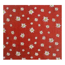 Napperons Edelweiss rot 80 x 80 cm
