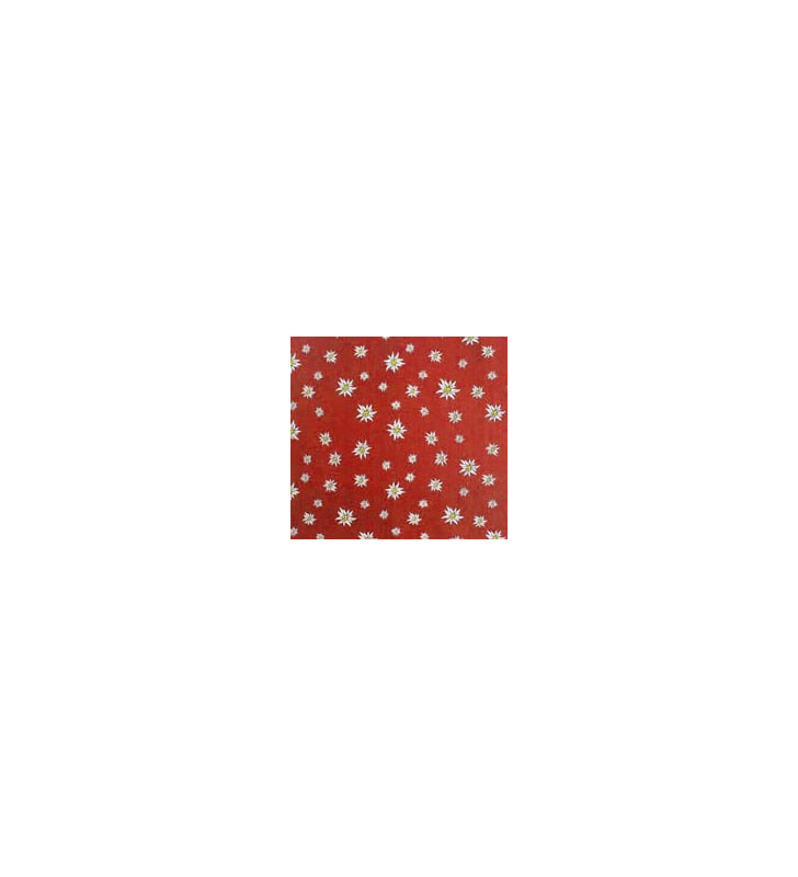 Napperons Edelweiss rot 80 x 80 cm