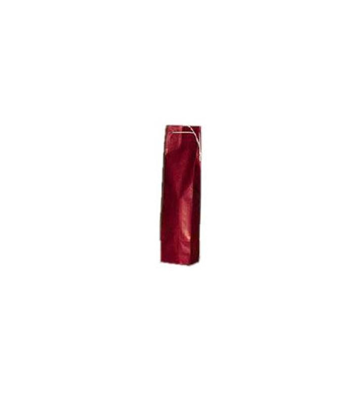 Flaschenbeutel Color rot 9x6x38cm