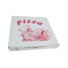 Pizzaschachtel mit Pizza Druck 26.5x26.5x3 cm Alu