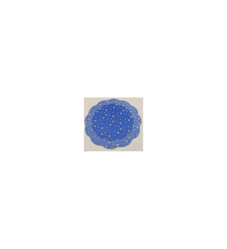Spitzen Edelweiss blau 36 cm 6 Stück