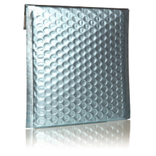 Geschenkbeutel metallic stahlblau, 34x45,5cm