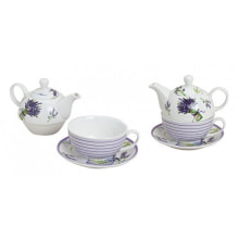 Teekannen-Set 3-tlg Lavendel